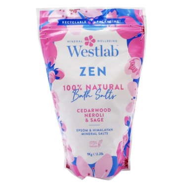 Westlab Zen Natural Mineral Bath Salts – 1000 g