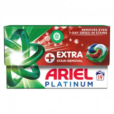 Ariel Tahranpoistoaine Platinum pesupussit - 19 kpl