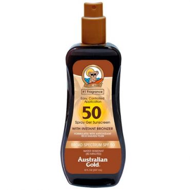 Australian Gold SPF50 Aurinkosuihke ja Bronzer - 237ml