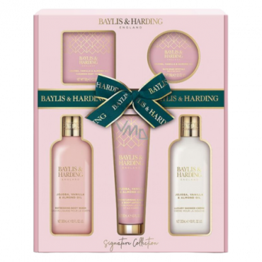 Bayliss & Harding Jojoba Vanilla & Manteli puhdistussetti - 5 kpl.