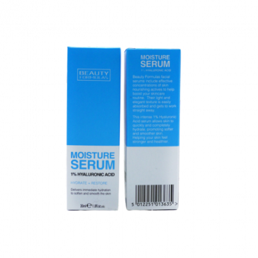 Beauty Formulas kosteuttava 1% hyaluronihappo kasvoseerumi - 30ml