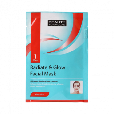 Beauty Formulas Radiate & Glow kasvonaamio