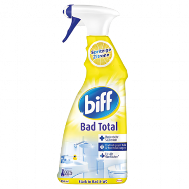 Biff Bath Total Kylpyhuoneen sitruunainen puhdistussuihke - 750ml