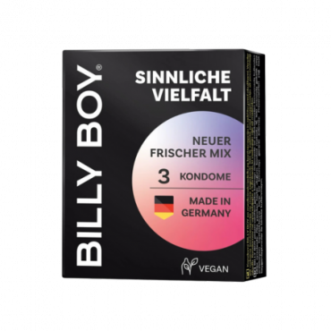 Billy Boy Sensual lajikekondomit - 3 kpl
