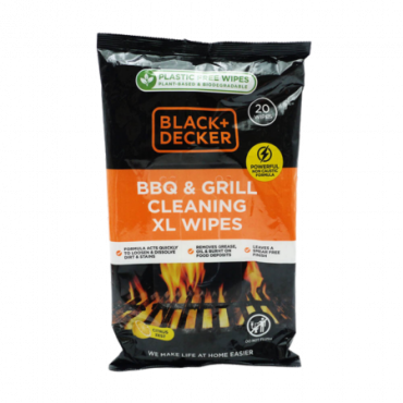Black & Decker BBQ & Grill Cleaner Wipes - 20 kpl