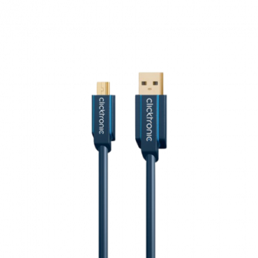 Clicktronic USB 2.0 - USB-A Mini-B - 0 5 m 0 5 m
