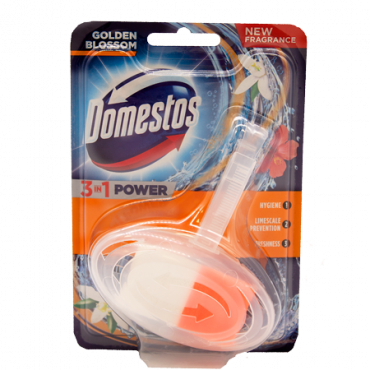 Domestos 3in1 WC-blokki - Golden Blossom - Kultainen kukka