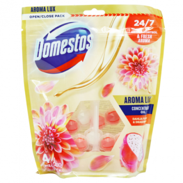 Domestos Dhalia & Dragon Fruit WC-raikastin – 4 kpl