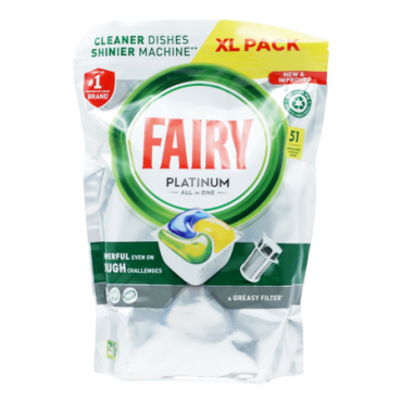 Fairy All In One Platinum tiskiainepaperit - 51 kpl.