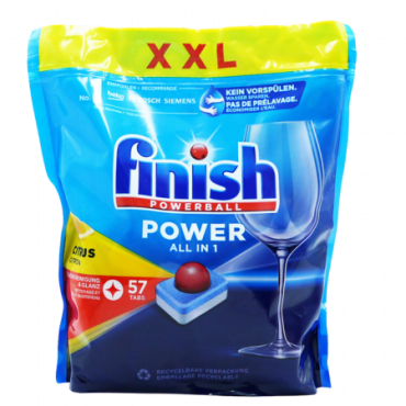 Finish Powerball All in One Sitruuna astianpesuainetabletit - 57kpl