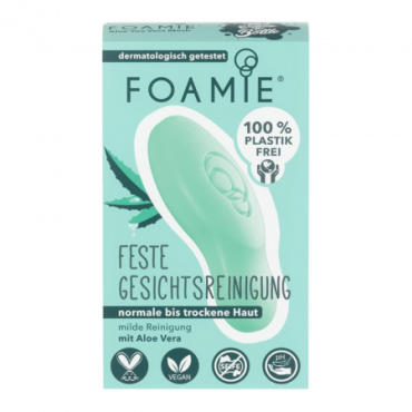 Foamie Aloe You Vera Paljon puhdistava kasvopatukka - 60g