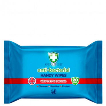 Green Shield Antibakteeriset puhdistuspyyhkeet - 20 kpl (Data item)