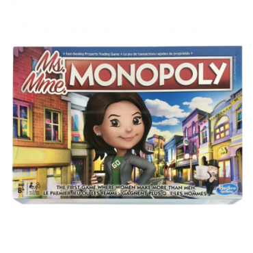 Hasbro Ms. Monopoly The First Game Where Women Make More Than Men Lautapeli (englanniksi/ranskalaiseksi)