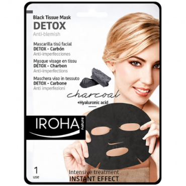 Iroha Detox Musta lakananaamio - 1 kpl