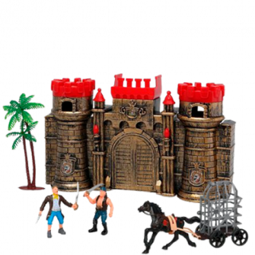 Keyly Toys Merirosvolinnan leikkisetti - 6 kpl