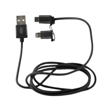 KSIX USB Micro-USB & Apple Lightning muunnin