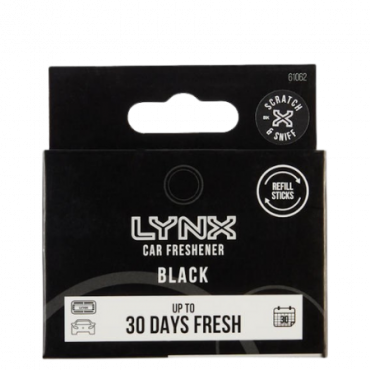 Lynx Black Refill ilmanraikastin autoon - 2 kpl
