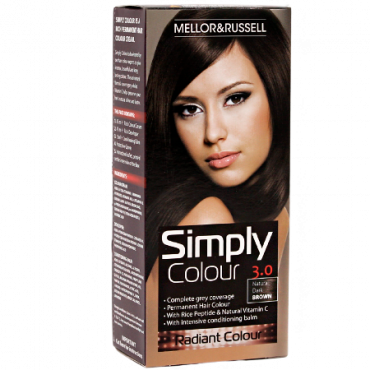 Mellor & Russell Simply Colour Hiusväri - 3.0 Luonnollinen tummanruskea väri