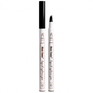 Music Flower Fine Sketch Eyebrow Pencil - 04 Musta