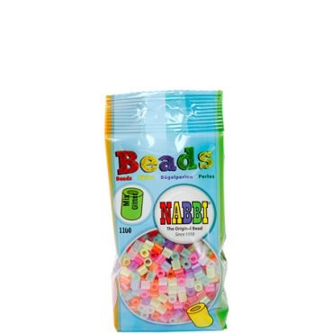 Nabbi Medium putkihelmet Glitter Mix - 1100 kpl