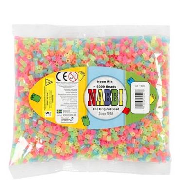 Nabbi Medium Tube Helmet Neon Mix - 6000 kpl
