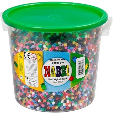 Nabbi Medium Tube Beads Standard Mix - 20000 kpl