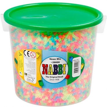 Nabbi Medium Tube Helmet Neon Mix - 20000 kpl