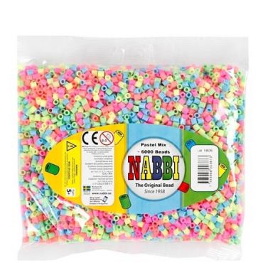 Nabbi Medium Putkihelmet Pastellimix - 6000 kpl.