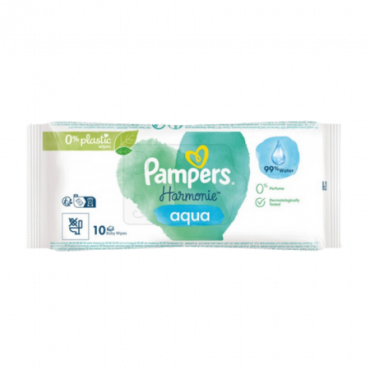 Pampers Harmonie Aqua vauvapyyhkeet - 10 kpl