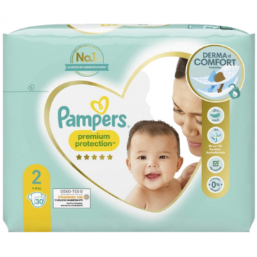 Pampers Premium Protection koko 2 (4-8 kg) 30 kpl.