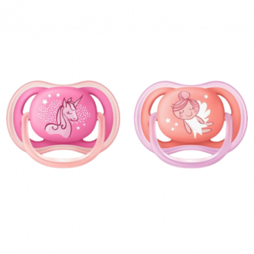 Philips Avent Ultra Air Air Soother 2-pakkaus - Yksisarvinen ja Keiju