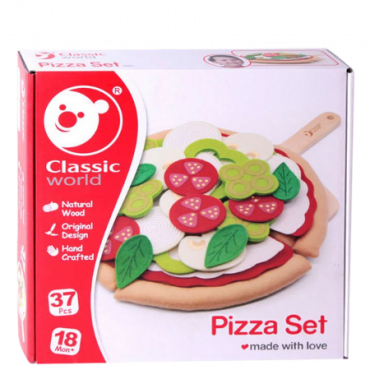 Classic World Pizza Play Set - 37 palaa