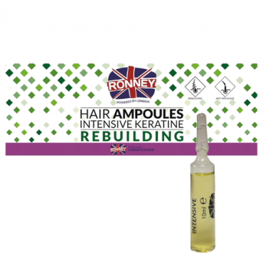 Ronney Hair Ampullit Intensiivinen Keratin Rebuilding 12 x 10 ml