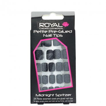 Royal Nail Tips Midnight Spritzer Petite - 24 kpl