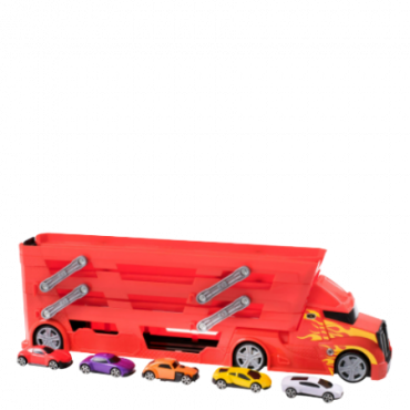 Teamsterz Stunt Transporter kanssa 5 autoa