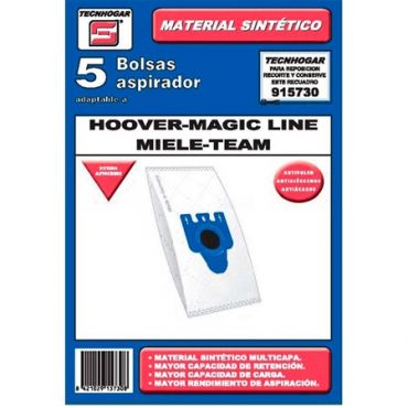 Tecnhogar Hoover/Magic Line/Miele Pölynimuripussit - 5 kpl