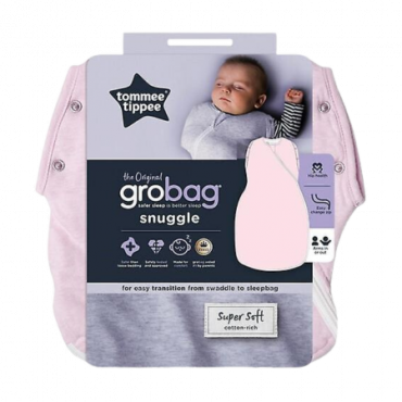 Tommee Tippee Grobag Snuggle 1 Vaaleanpunainen - 0-4 kuukautta