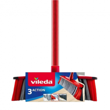 Vileda 3-toiminen luuta varren kanssa