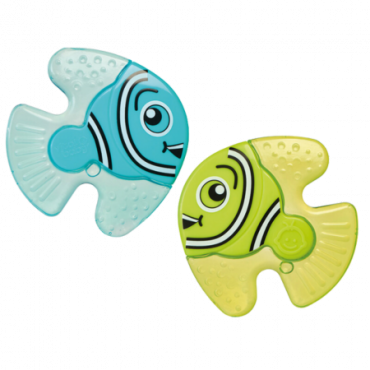 Vital Baby SOOTHE Fishy Friends Teether - Vihreä ja Sininen