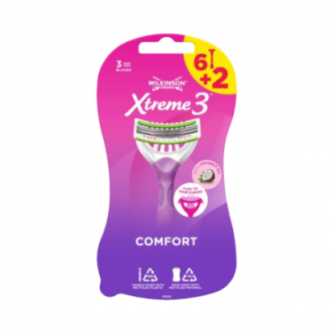 Wilkinson Sword Xtreme 3 kauneusparranajokoneet - 8 kpl