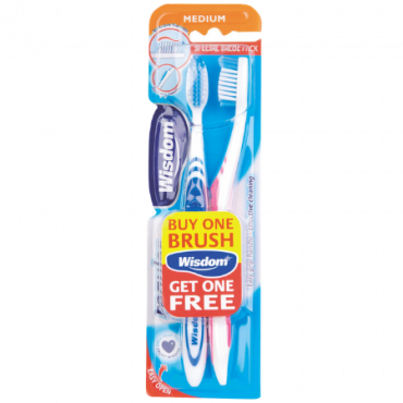 Wisdom Regular Plus Medium hammasharja - 2 kpl