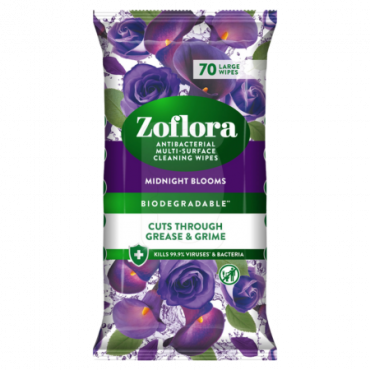 Zoflora Antibakteeriset monipintaiset puhdistuspyyhkeet - 70 kpl