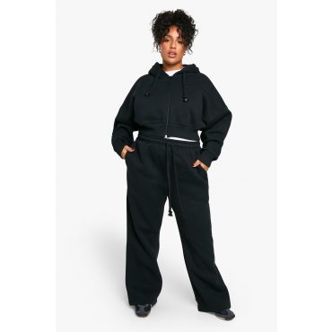Grande Taille - Survêtement Épais En Velours Côtelé - Noir - 54, Noir