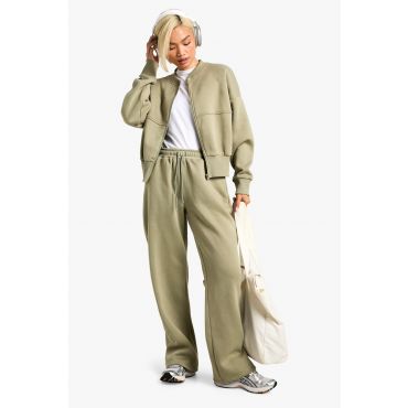 Survêtement À Ourlet Zippé Avec Bomber - Vert Kaki - L, Vert Kaki
