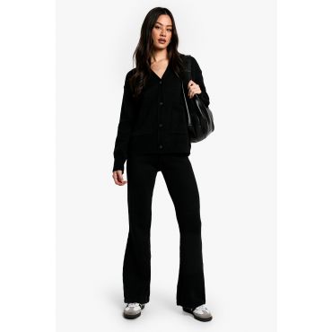 "Tall" - Ensemble Avec Gilet Et Pantalon Flare - Noir - L, Noir