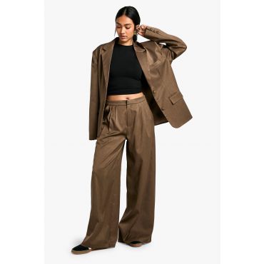 Pantalon Large - Marron Moka - 38, Marron Moka