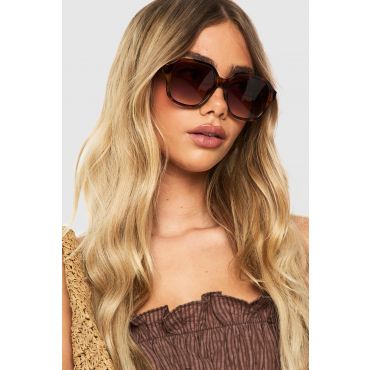 Lunettes De Soleil Oversize Écaille De Tortue - Marron - One Size, Marron