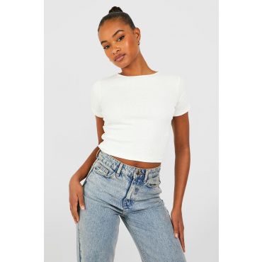 "Tall" - T-Shirt Confort - Blanc Écru - 36, Blanc Écru