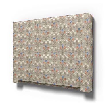 IKEA - Abelvär Headboard Cover, Sippor Blue/Orange, BEMZ x BORÅSTAPETER COLLECTION - Bemz