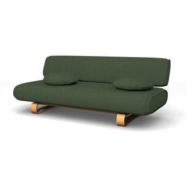 IKEA - Allerum Sofa Bed Cover, Moss, Linen - Bemz